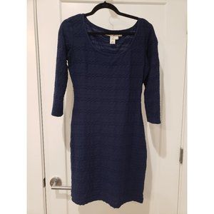 Max Studio - Stretchy Navy Blue Dress - Size M